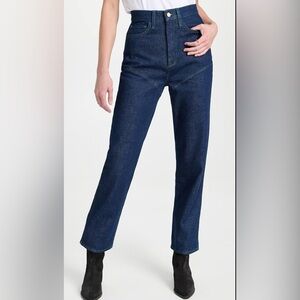 TRIARCHY
Stirrup Straight-Leg Jeans with Contrast Topstitching size 31